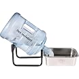 PEDAY Automatic Dog Water Dispenser – 1.2 Gallon Stainless Steel Gravity Waterer For Large & X-Large Dogs
