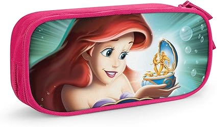 Amazon Maxpowerful リトルマーメイド アリエル ペンケース 大容量 幾何学模様 漫画 絵柄 可愛い 筆箱 高校生 おしゃれ 化粧ポーチ 中学生 女子 かわいい 人気 多機能 プレゼント用 文房具 オフィス用品 文房具 オフィス用品