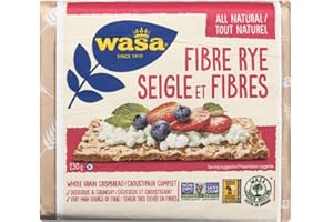 Wasa, Fibre Rye Crispbread, High Fibre, Low Calorie Snack, Non GMO, Healthy Crackers, 230g