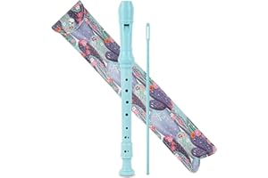 Haecsfl Recorder Instrument for Beginner Kids Adults,8-Hole Soprano Descant Recorder Music Flute with with Cleaning Rod & Leather Case For School Student Home Entertainment(2-Cactus)