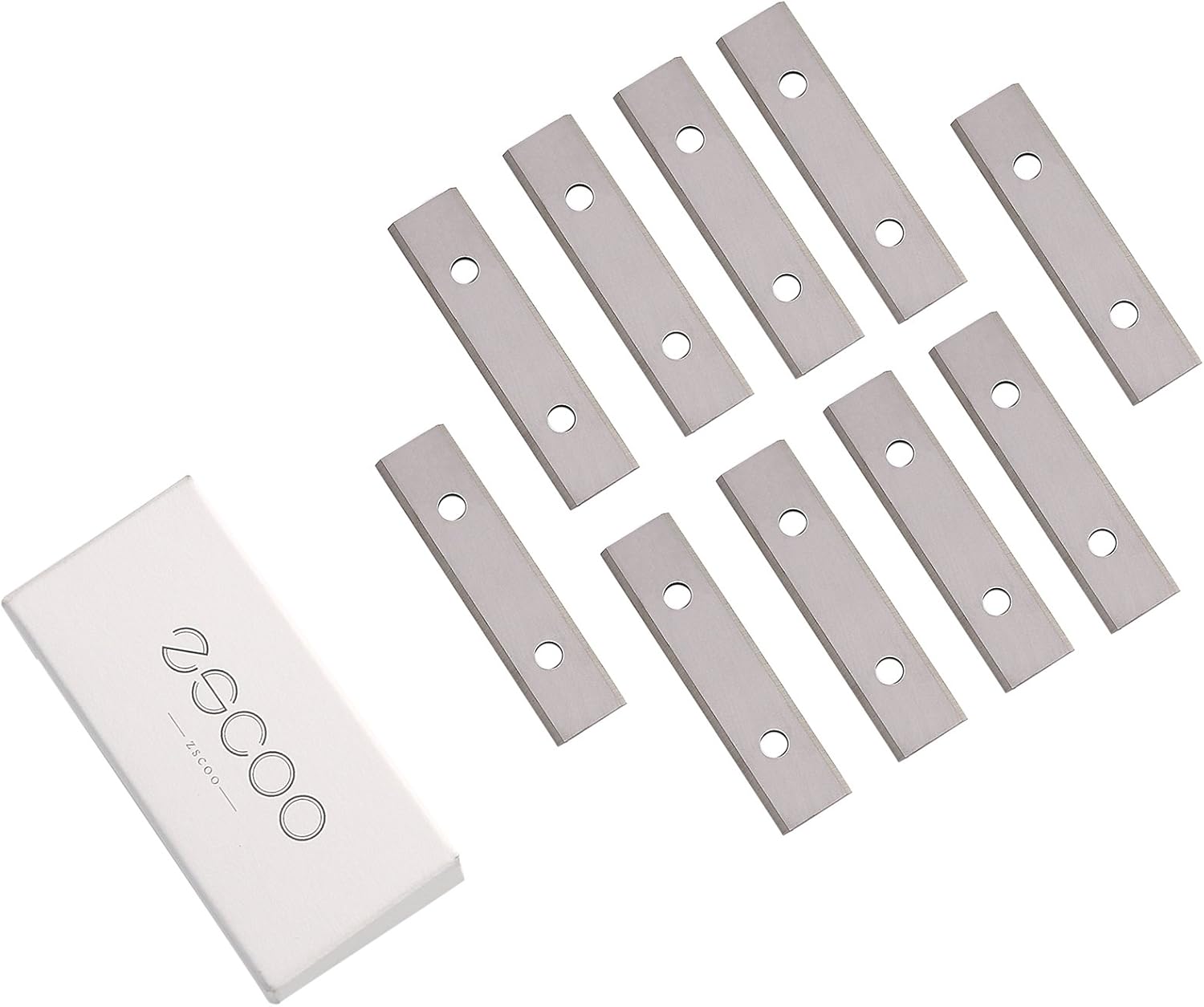 2 Inches Double Edge Tungsten Carbide Scraper Replacement Blades 10