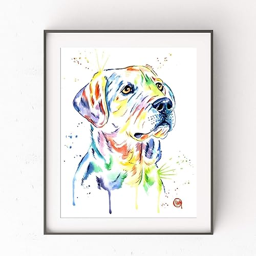 labrador watercolor painting