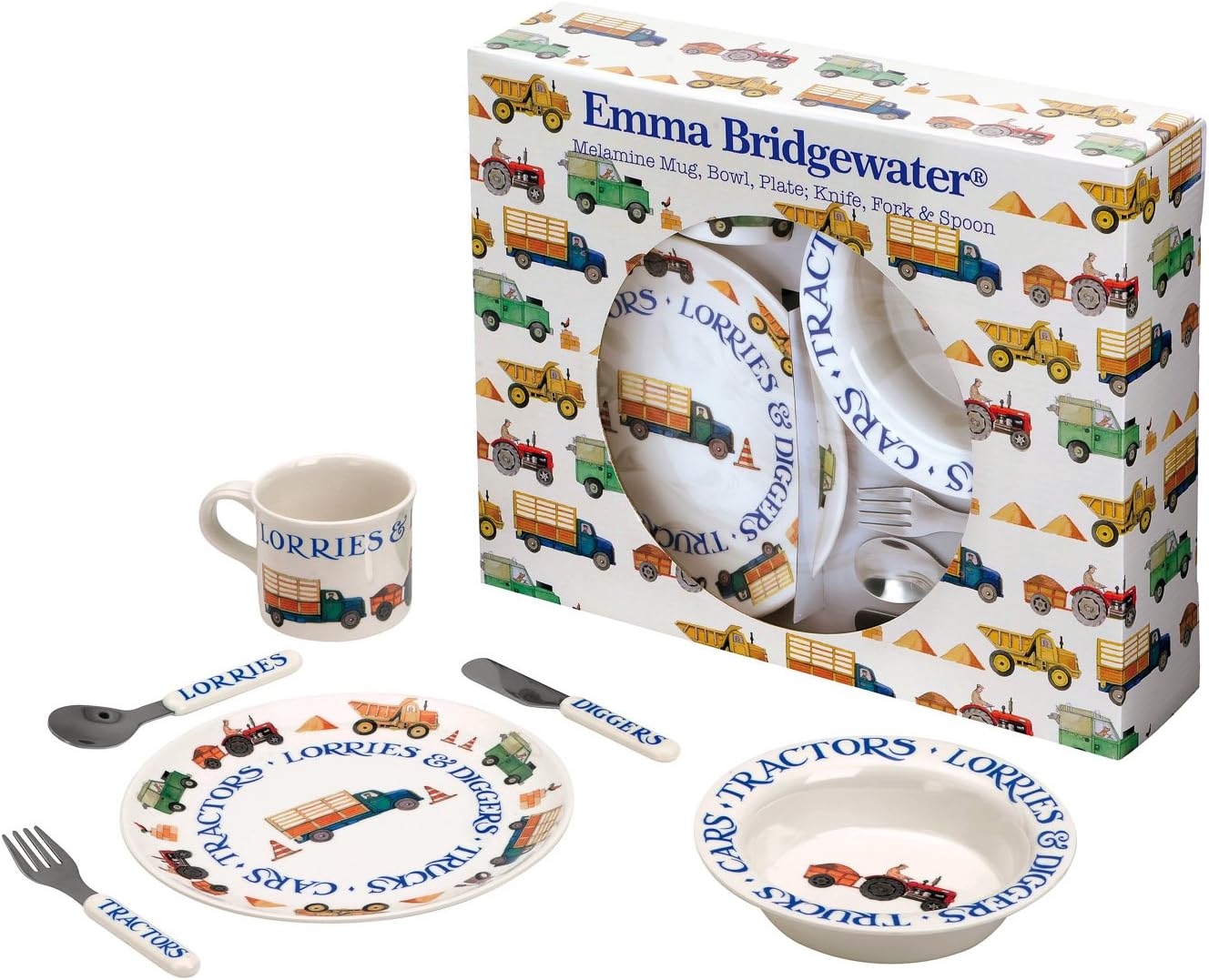 Emma Bridgewater Men at Work 6 Piece Melamine Gift Set Amazon.co.uk