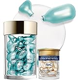 RoC Multi Correxion Hyaluronic Acid Night Serum Capsules (30 CT) for Intense Hydration + RoC Retinol Capsules (7 CT), Anti-Aging Skin Care Wrinkle Treatment for Women and Men