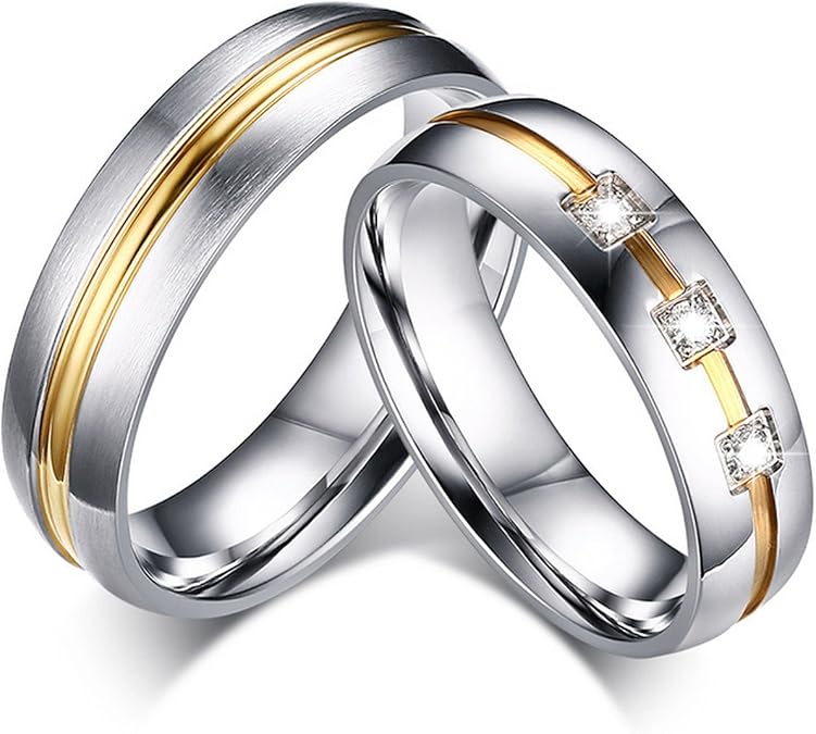 Delatcha Vintage Wedding 316l Stainless Steel