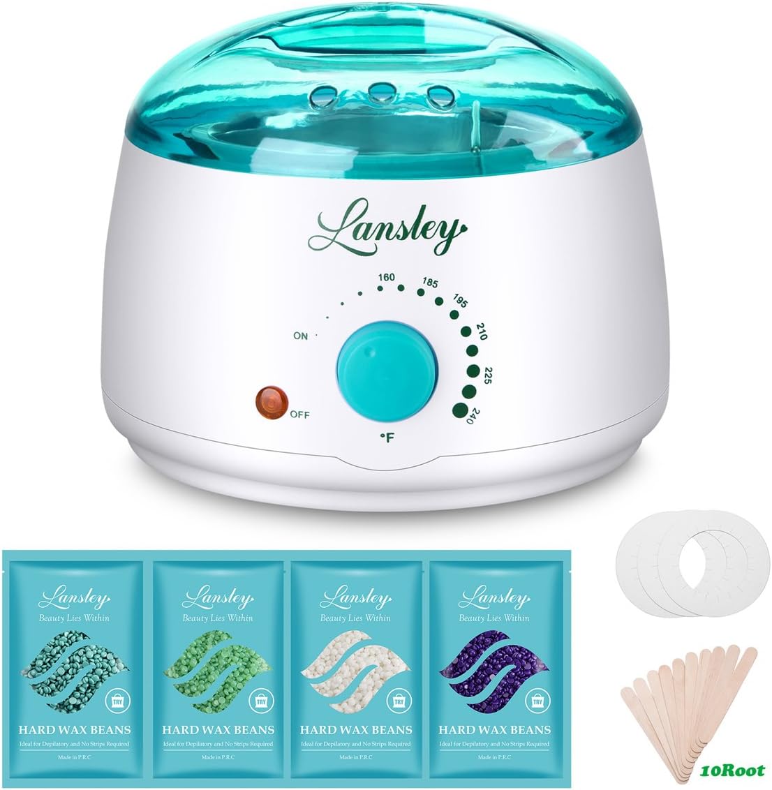 Lansley Hard Wax Beans Hair Removal Full Body Brazilian Pearl Wax Beads for Women Men