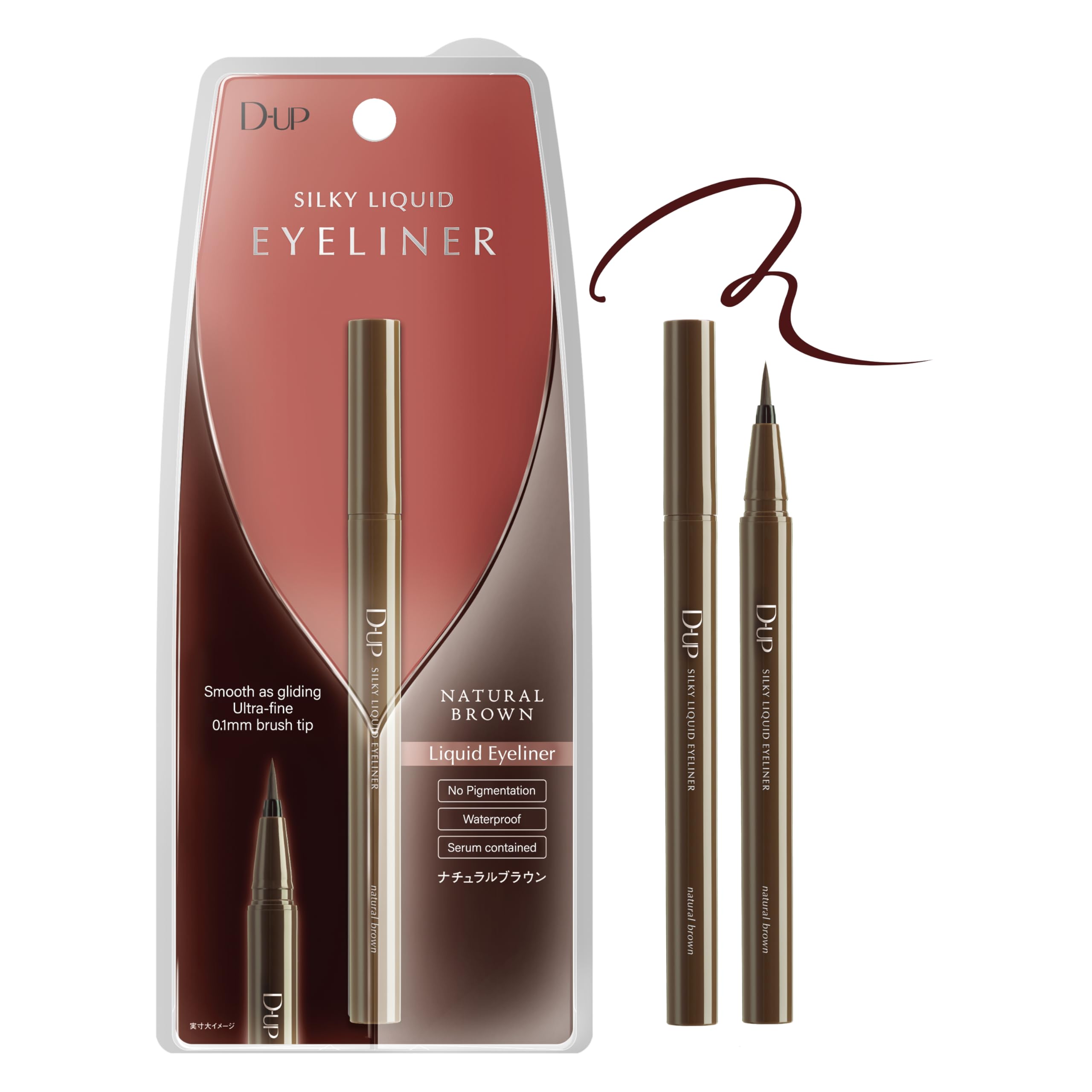 D-UP Silky Liquid Eyeliner NB Natural Brown 1 bottle