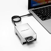 USB4 CFexpress 4.0 Type B Card Reader, Up to 5000MB/s, with PD Power Port | 40Gbps Pro Memory Card Adapter with Turbo Cooling Fan. Compatible with iPhone 15/16, Mac &amp; Windows.