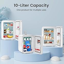 Electactic Compact Mini Fridge, 15 Can Portable