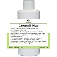 Germall Plus- Natural Preservative - Clear Liquid - Excellent broad spectrum preservative - 4oz - Compatible with most cosmet