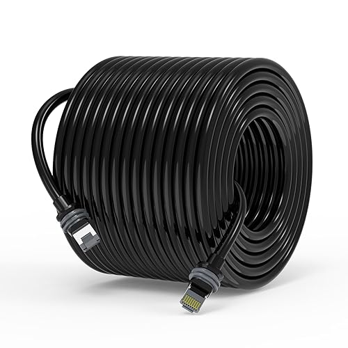 Fanktoo 131.2FT/ 40M Starlink Gen 3 Cable for Star Link Generation 3 V3/ Mini, Replacement Extension Starlink Ethernet Cable Waterproof (Black)