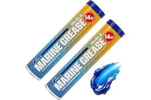 Calvana Marine Grease Tube (2 Pack, 14Oz), Waterproof High Temperature Wheel Bearing Grease Lubricant, NLGI 2 Grade, for Boat