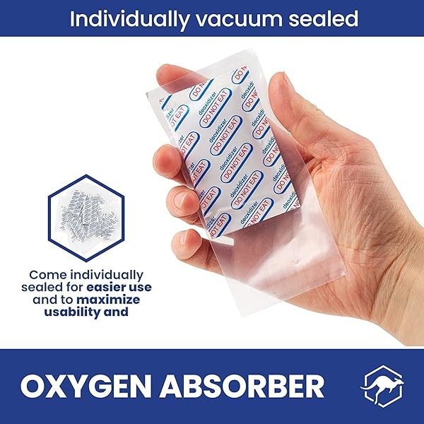WALLABY 2500CC OXYGEN ABSORBERS – 20 COUNT (INDIVIDUALLY SEALED) – FOR LONG TERM FOOD STORAGE & SURVIVAL, MYLAR BAGS, CANNING, HARVEST RIGHT FREEZE DRYER