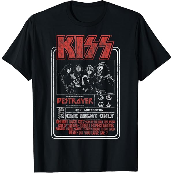 Amazon.com: KISS - 1977 Alive II T-Shirt : Clothing, Shoes & Jewelry
