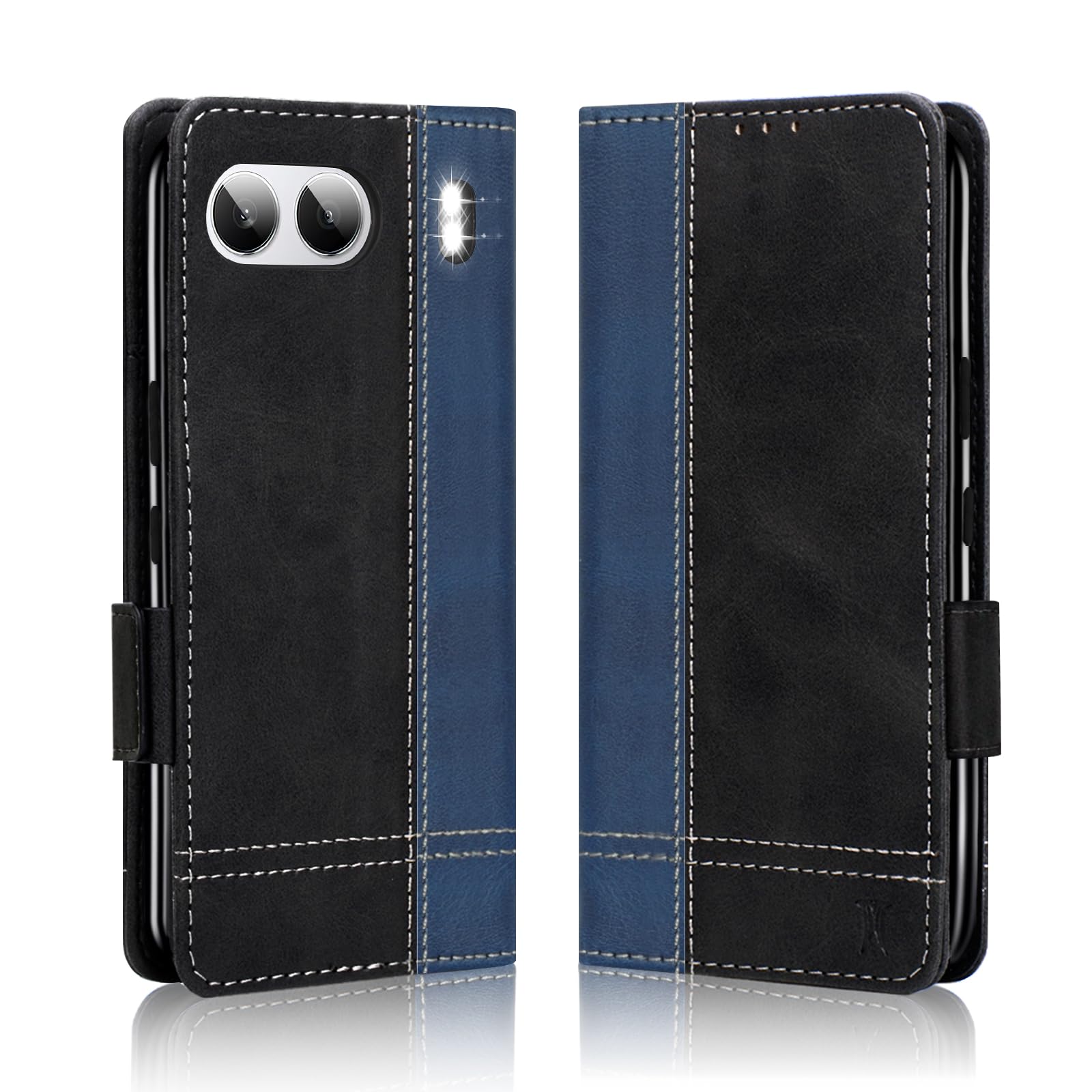 MAMA MOUTH for OnePlus Nord 4 5G Phone Case, Magnetic Flip Leather Wallet Book Premium Case, Slim TPU Bumper Silicone Folio Stand Cover, Shockproof Protective Case for OnePlus Nord 4 5G Blue