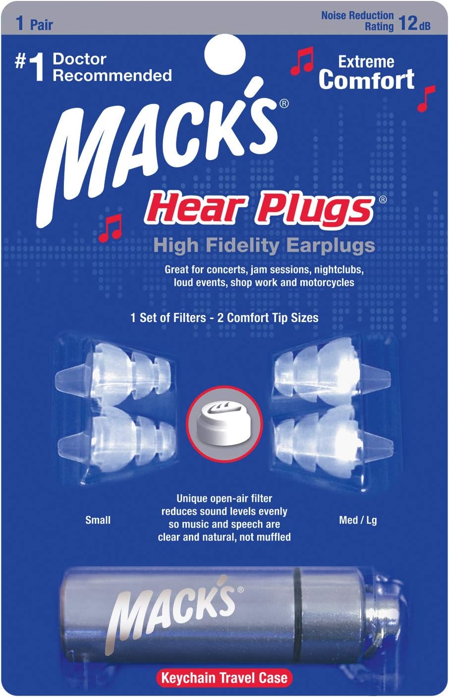 Mack’s Hear Ear Plugs (1 Pair) Clear BigaMart