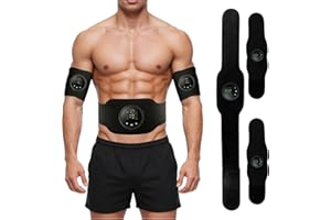Muscle Fitness AB Belt Toning Belt, 12 Modes & 19 Intensity, New Firming & Strengthening Workout Equipment for Abs, Portable 