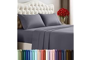 Utopia Bedding Queen Bed Sheet Set - 4 Piece Bedding - Soft Brushed Microfiber Fabric - Shrinkage & Fade Resistant - Easy Car