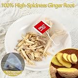 ULTHMOK Premium Ginger Tea 100 Bags 100% Pure Ginger Root Caffeine Free view 2