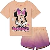 Disney T-Shirt and French Terry Shorts Outfit Set Infant to Big Kid Sizes (12 Months - 14-16)
