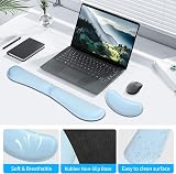 ZIBLY Wrist Rest Keyboard and Mouse Set Non-Slip Ergonomic Memory Foam view 6