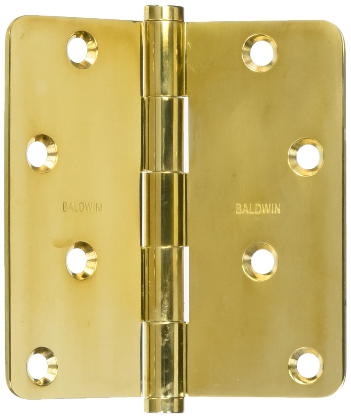 Baldwin 1440031I Radius Mortise Hinge, Unlacquered Bright Brass Door