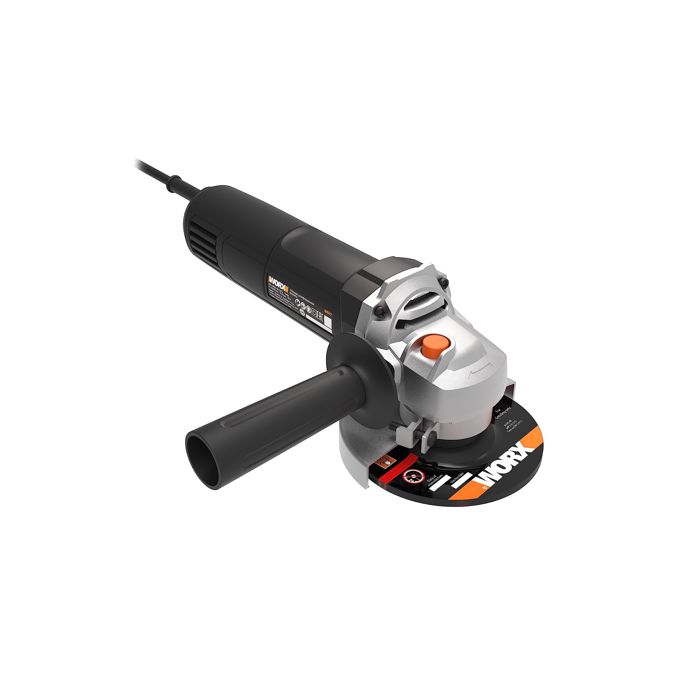 WORX WX717 750W 115mm Electric Angle Grinder with Grinding disc