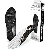 10 Seconds - Flat Foot Orthopedic Insole – Corrective Arch Support for Flat Feet, Biostatic Topper with Shock Absorbing Foam, Prevents Overpronation M 9/9.5, W 10.5/11