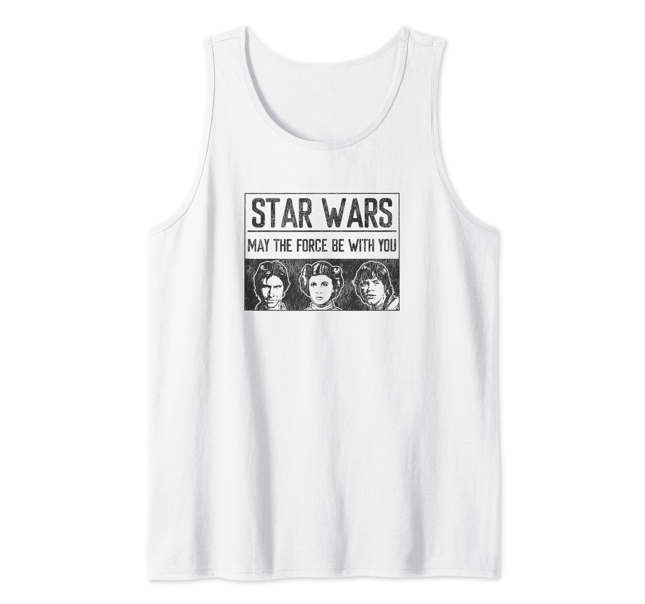 Star Wars Han Solo, Luke & Leia May The Force Be With You Tank Top