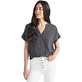 Splendid Womens Wynne Crepe Blouse