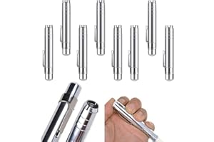 LALOCAPEYO 8 PCS Aluminum Alloy Chalk Stick Keeper, Teacher's Chalk Clip, Chalkboard Painting and Writing, Aluminum Alloy Cha