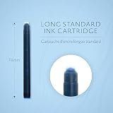 Waterman Fountain Pen Refill Ink Cartridges Long Standard Mysterious Blue 8 view 3