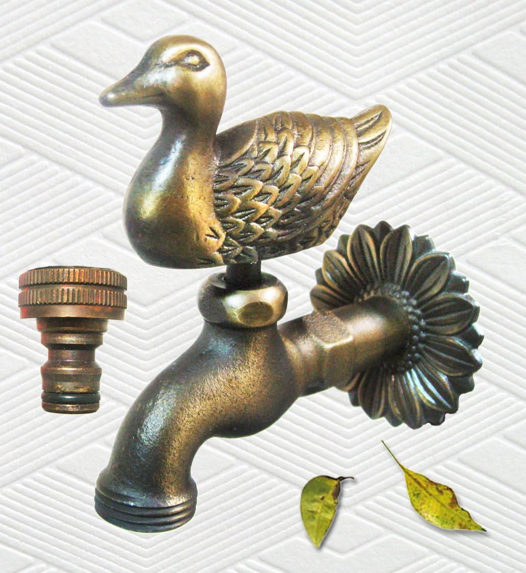 Brass Duck Garden Outdoor Tap With a Brass Connecter Amazon.co.uk