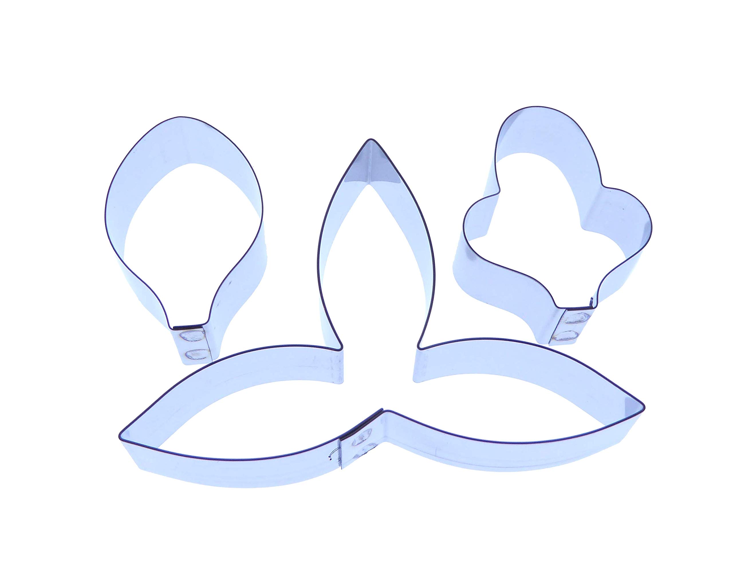 Valley Cutter Company Dendrobium Orchid Set of 3 Stainless Steel Sugarcraft Cutters