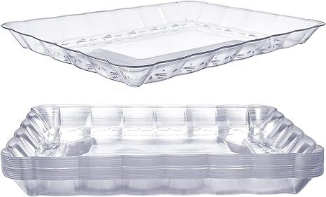 Amazon.com: 12 Plastic Serving Trays 