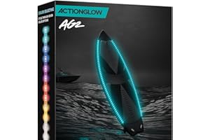 ActionGlow LED Wakesurf Lighting System (AG2) | 7 Color Modes, 100% Waterproof, Super Bright, Visible from Over a Half Mile, 
