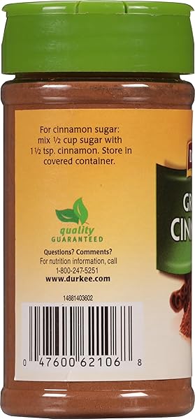 DURKEE GROUND CINNAMON, 3.88 OUNCE