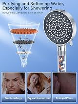 YEAUPE High Pressure Shower Head with Filter 6 Modes Handheld view 3