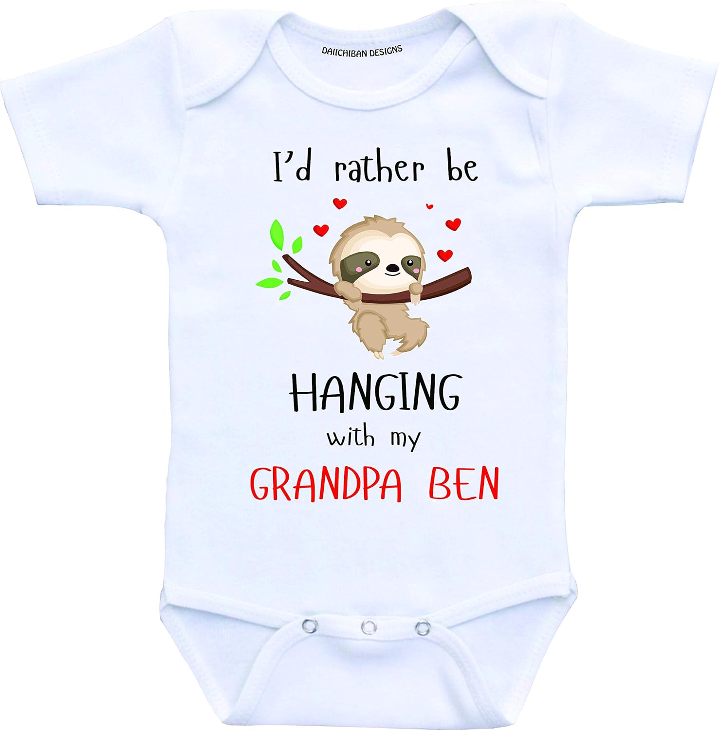 Custom Grandpa Baby Clothes Granddaughter Gifts Grandson
