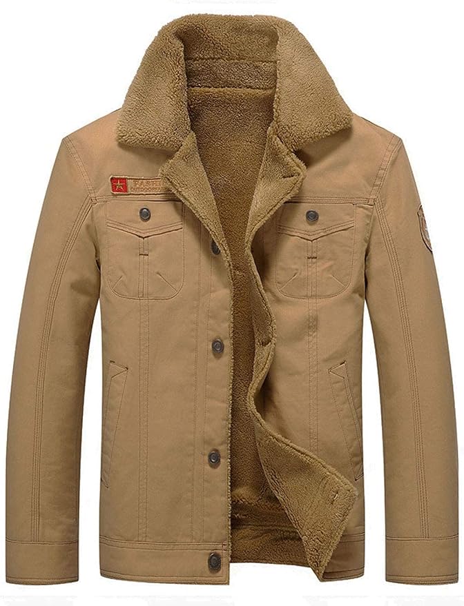 men's button up fleece jacket