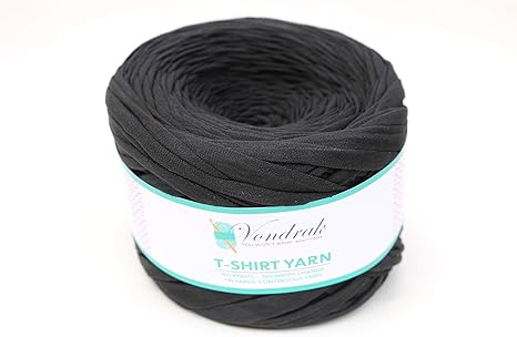 Amazon.com: Hilo para camiseta, 100 % algodón, sin nudos, 110 yardas, continuo, hilo de jersey, hilo de tela, para camiseta, para ganchillo, para tejer, trapillo, voluminoso: Arte, Manualidades y Costura