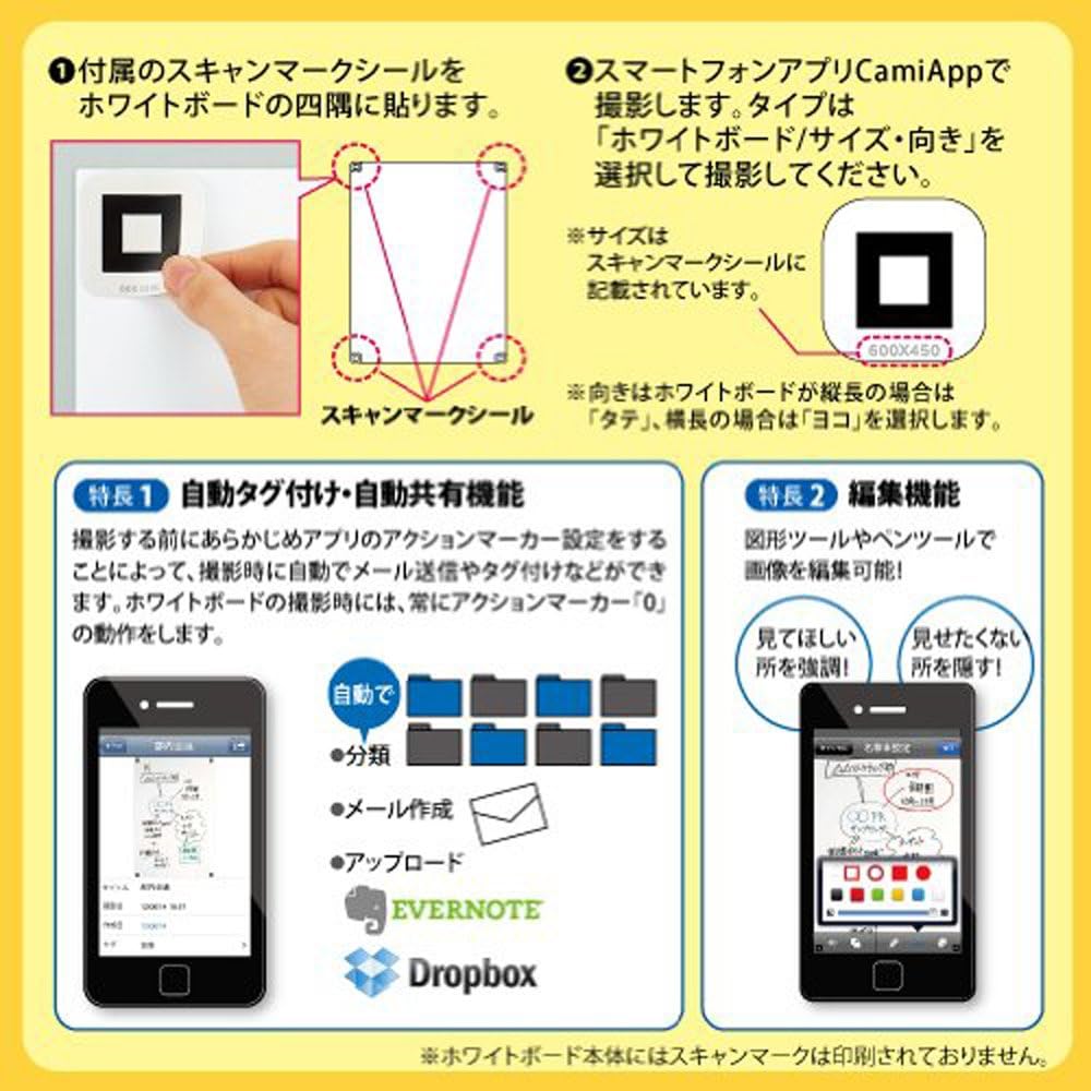 Amazon コクヨ 軽量ホワイトボード マグネットシート 無地 900 600mm マット Fb Hsm23w ホワイトボード用 文房具 オフィス用品