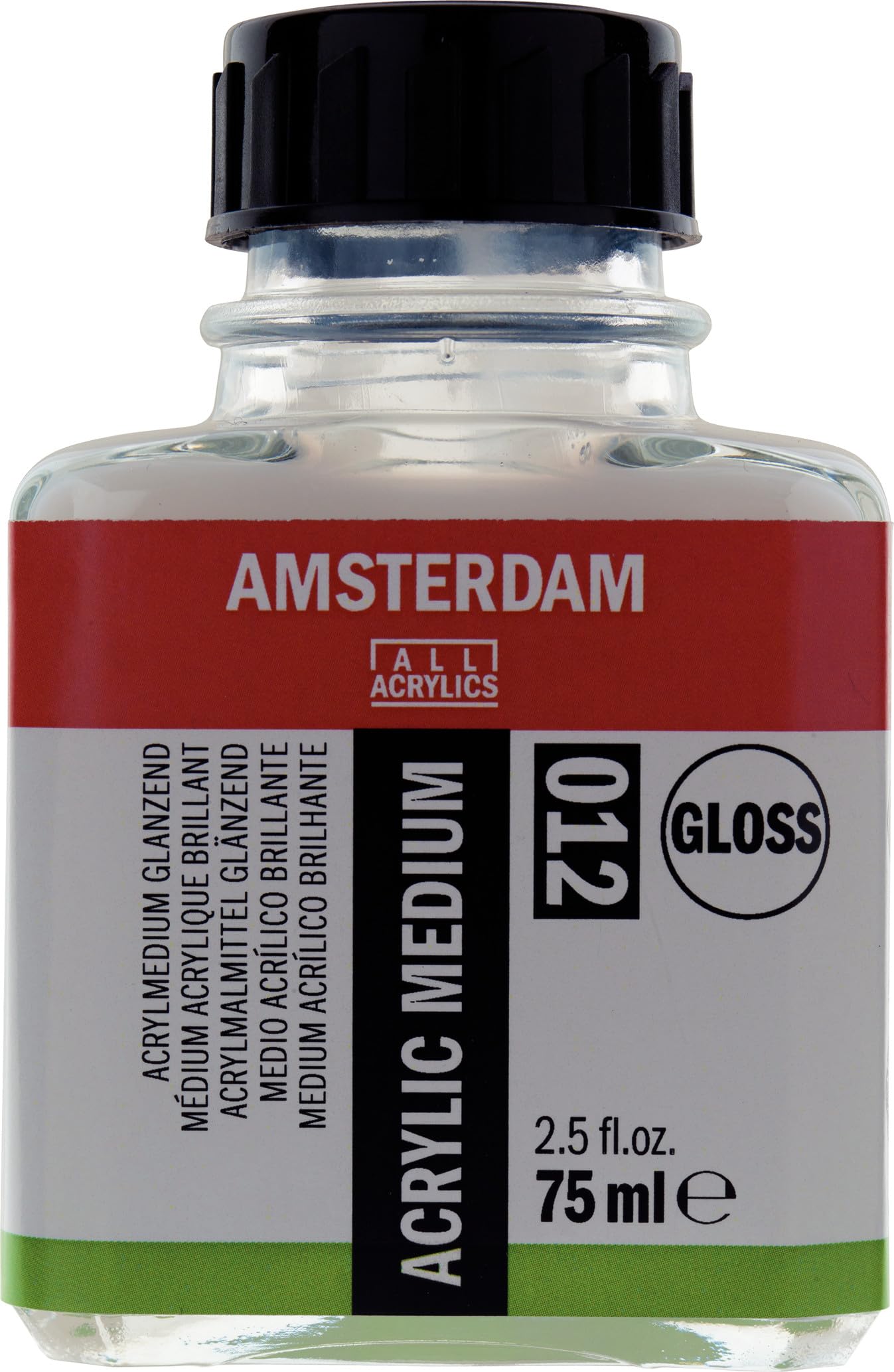 Amsterdam Mediums - Acrylic Medium Gloss 012-75 ml - Enhances Flexibility, Dries Clear, Waterproof Finish