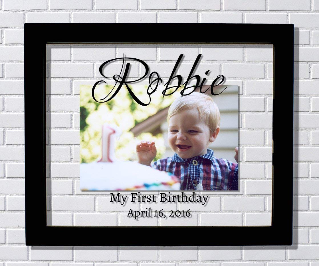 first birthday photo frame personalized