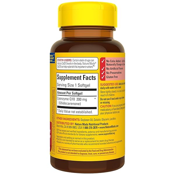 NATURE MADE COQ10 200MG SOFTGELS, DIETARY SUPPLEMENT FOR HEART HEALTH SUPPORT, 40 SOFTGELS, 40 DAY SUPPLY