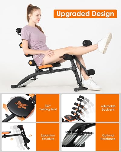 Preacher Curl Bench MERACH Ab Workout Machine, Adjustable Sit Up Bench ...