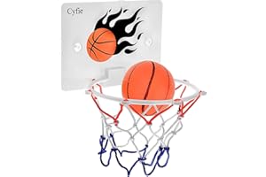 CYFIE Basketball Hoop Toddler, Bathtub Bath Toys for Office Desk Bathroom Slam Dunk Games, Suction Cup Basketball Hoop for Kids Girls Boys