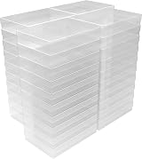 WestonBoxes A4 Transparent Plastic Storage Boxes with Lids 3.6L Pack 40 view 2