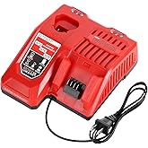 Mewryytuo Rapid Charger Station Compatible with Milwaukee M18 18V & M12 12V Battery, Multi Tools Super Fast Charger Replacement for Milwaukee M18 & M12 Chargers [ Battery Not Included ]