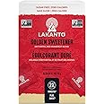Lakanto Golden Monkfruit Sweetener Packets with Erythritol - Raw Cane Sugar Substitute, Zero Calorie, Keto Diet Friendly, Zer